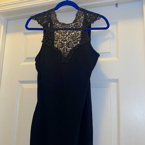 Lace Top Halter Little Black Dreas